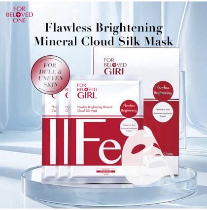 [SG Official Distributor]FOR BELOVED GIRL - Taiwan 3 Pcs/Box Mineral Cloud-Silk Mask Series Flawless Brightening Mask