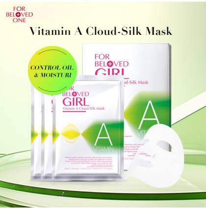 [SG Official Distributor]FOR BELOVED GIRL - Taiwan 3 Pcs/Box Vitamin A Cloud-Silk Mask Control Oil & Moisturize