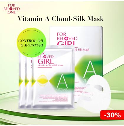 [30% Off][SG Official Distributor]FOR BELOVED GIRL - Taiwan 3 Pcs/Box Vitamin A Cloud-Silk Mask Control Oil & Moisturize