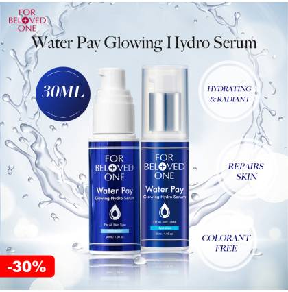 [30%][SG Official Distributor]FOR BELOVED ONE - Taiwan Water Pay Glowing Hydro Serum Moisturize Repair Hydration 30ML
