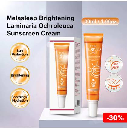 [30% Off][SG Official Distributor] FOR BELOVED ONE - Taiwan Melasleep Brightening Laminaria Ochroleuca Sunscreen Cream SPF50+