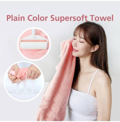 [4Pcs/set]Highly Absorbent Plain Color Supersoft Towel Coral Fleece Hair Drying Towel 35cmx75cm Mix Colour
