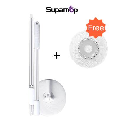 [Extra Free 1 Mop Head] SupaMop M500 Mop Accessaries Pole Set